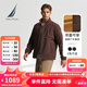 諾帝卡（NAUTICA）【大促爆款】男裝秋冬新款防輕濺水雙面穿立領(lǐng)厚外套棉服男JO4309 橡皮棕20M XL