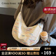 CRTNZO KROEZ輕奢包包女包2025新款斜挎包大容量餃子包生日七夕情人節(jié)禮物包包 米白色-CK女包送女友老婆閨蜜禮物高檔實(shí)用高級(jí)感