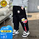 G.DUCKKIDS聯(lián)名兒童裝男童褲子春秋2025新款卡通奧特曼中小童衛(wèi)褲休閑運(yùn)動(dòng)褲 黑色 110 （建議身高100cm 4-5歲）cm