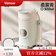 Vanow勛章咖啡杯保溫杯陶瓷內(nèi)膽女高顏值新款便攜吸管便攜隨行水杯子 柔霧青500ml【陶瓷內(nèi)膽】
