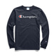 champion冠軍T恤男潮牌新款男士純色休閑打底衫男女 Navy 深藍(lán) XL