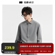 伯爵卓爾三防抗皺通勤長袖襯衫男士遠(yuǎn)紅外發(fā)熱2025秋季新款襯衣男 X531455 霧羽灰 XL (180)
