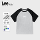 LEE KIDSLEE男童短袖T恤2025新款童裝夏季短袖上衣男大童休閑夏裝半袖上衣 灰黑 110