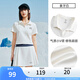安踏（ANTA）×海豹看看聯(lián)名丨正肩短袖polo衫女夏季新款v領(lǐng)短款休閑上衣 象牙白-1 M (女165)
