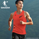 喬丹飛影專(zhuān)業(yè)馬拉松運動(dòng)背心2025新速干競速無(wú)袖透氣跑步T恤 銹橙色 XL