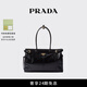 PRADA/普拉達【禮物】女士Prada Bonnie大號牛皮革手提單肩包 黑色