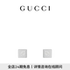 GUCCI古馳斜紋互扣式雙G耳環(huán) 銀925 均碼