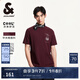 杰克·瓊斯（JACK&JONES）25年衣服男裝短袖t恤男士夏季【涼感】華夫格潮流3D印花高端半袖 E16酒紅色 S
