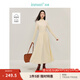 茵曼（INMAN）【商場(chǎng)同款】高領(lǐng)打底連衣裙2025春秋女裝新品百搭針織長(zhǎng)袖長(zhǎng)裙 古杏色 L