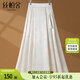 絲柏舍國(guó)風(fēng)半身裙2025秋季新款女裝復(fù)古松緊腰中長(zhǎng)款A(yù)字百褶裙