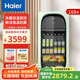 海爾（Haier）【新品】169升風(fēng)冷冰吧 凍藏雙溫分區(qū)存儲 茶葉飲料水果保濕保鮮柜 家用客廳辦公室冷藏冷凍柜酒柜 【新品】煙波綠 169L 凍藏雙溫雙控
