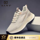 KLWP香港正品夏季新款男鞋透氣網(wǎng)面運(yùn)動(dòng)休閑跑步運(yùn)動(dòng)鞋男防臭輕便 米色[正品男鞋] 41