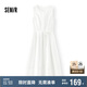 森馬（Semir）連衣裙女顯瘦收腰長(zhǎng)裙溫柔2025夏季氣質(zhì)木耳邊背心裙107425114060