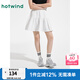 熱風(fēng)（Hotwind）2025年夏季新款女士肌理半裙蓬蓬裙甜美可愛(ài)A字短裙 04白色 XL