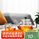 綠昌明茶壺泡茶一壺二杯玻璃煮茶壺茶具套裝辦公家用帶過(guò)濾加厚耐熱茶壺