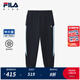 FILA【旋冰科技】斐樂(lè)兒童童裝褲子2025年夏季新款男大童針織長(zhǎng)褲 RD寶藍(lán)-NV 165