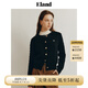ELAND衣戀針織衫女老錢風(fēng)棉花糖紅色毛衣開衫 黑色(19)Black M 165