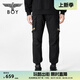 BOY LONDON潮牌工裝褲中性風夏季金色LOGO印花束腳休閑褲N34904 黑色 S