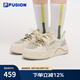FILAFUSION 斐樂(lè)潮牌女鞋【章昊同款】帆布鞋2025新款女運(yùn)動(dòng)鞋滑板鞋 冰淇淋綠/苜蓿綠-IA 36