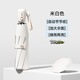 左都（ZUODU）全自動(dòng)遮陽(yáng)傘防曬防紫外線(xiàn)黑膠太陽(yáng)傘晴雨兩用男女折疊防回彈雨傘 【米白色】收傘防回彈+專(zhuān)業(yè)防曬