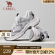 駱駝（CAMEL）【星耀】網(wǎng)面透氣老爹鞋復(fù)古時尚輕便軟彈舒適情侶運(yùn)動休閑鞋子 G25S852108 月影灰 女 36