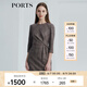 PORTS寶姿女裝 秋冬新品連衣裙LL9D173LFW021 栗褐色條格 XS (2)