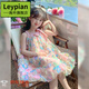 Leypian國際品牌進(jìn)口童裝女童2025夏裝新款網(wǎng)紗蓬蓬公主裙超好看時(shí)尚風(fēng)格 130cm