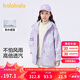 巴拉巴拉童裝女童棉衣套裝冬裝中大童兒童棉服兩件套搖粒絨潮208424106002