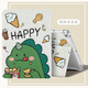 QBOSS適用ipad air11保護套ipad air7保護殼air5蘋(píng)果平板air4全包air2025軟膠氣囊防摔書(shū)本卡通可愛(ài)恐龍