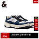 杰克·瓊斯（JACK&JONES）春季新款舒適耐磨撞色拼接經(jīng)典厚底立體壓紋休閑鞋男鞋2251C8004 E39藍(lán)灰色 單層 40