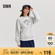 森馬（Semir）史努比系列衛(wèi)衣女拼接假兩件寬松冬2024繡花抓絨上衣109724116003