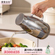 摩登主婦玻璃油壺食品級大容量醬油醋調(diào)料瓶廚房家用不掛油裝油瓶 高硼硅玻璃 倒油壺 600ml