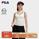 FILA 楊冪同款|斐樂(lè)官方女裝針織背心2025夏新款時(shí)尚簡(jiǎn)約休閑修身內(nèi)搭 云菇白-WT L 170/88A/L