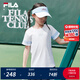 FILA【舒爽棉】斐樂童裝兒童短袖T恤2025夏季新款中大童網(wǎng)球上衣 玉石白-WT 165
