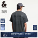 杰克·瓊斯（JACK&JONES）25年男裝短袖t恤男夏季遇水顯花速干透氣寬松半袖耐洗不易變形 E40深灰色 常規(guī) XL