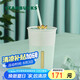 星巴克（Starbucks）薄荷綠陶瓷吸管杯600ml皇冠杯蓋大容量水杯子咖啡杯生日畢業(yè)禮物