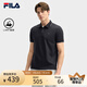 FILA 領(lǐng)航POLO|斐樂官方男裝針織短袖POLO衫2025夏季新款商務休閑上衣 傳奇藍-NV XL 180/100A/XL