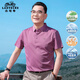 老爺車（LAOYECHE）父親節(jié)禮物實(shí)用送爸爸涼感冰絲短袖t恤男夏季polo衫中年男士衣服