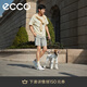 愛(ài)步（ECCO）25年夏季新款一腳蹬平底休閑板鞋男 柔酷7號(hào)470834 白色/棕色42