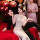 枝己新中式新娘旗袍2025新款披肩款夏季薄款結(jié)婚訂婚旗袍裙敬酒服婚服 HF059 M