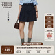 Teenie Weenie小熊半身裙女2025年夏季新款甜美活力時(shí)髦花苞短裙 藏青色 S