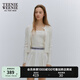 Teenie Weenie小熊女裝春季簡約風(fēng)公主風(fēng)兩件套毛衣針織吊帶開衫女空調(diào)衫 象牙白 S