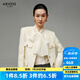 艾諾絲雅詩(shī)【商場(chǎng)同款】2024冬季新款法式短外套氣質(zhì)小香風(fēng)外套女士31021023 奶油米 M