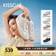 KISSCAT[吳千語同款]接吻貓女鞋新款蕾絲德訓(xùn)鞋輕便休閑阿甘鞋KA53583-50 【蕾絲款】米白色 36