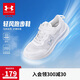 安德瑪（Under Armour）男女大童簡約高彈跑步鞋兒童耐磨便捷魔術(shù)貼懶人運(yùn)動(dòng)鞋子2421107