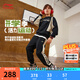 李寧童裝兒童衛(wèi)衣衛(wèi)褲套裝男女小大童春秋款寬松上衣運(yùn)動(dòng)套裝YWEU020 【春秋常規(guī)款】黑色/黑色-1 160