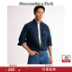 ABERCROMBIE & FITCH男裝春秋經(jīng)典小麋鹿美式復(fù)古通勤牛仔布襯衫KI125-4040 深色 S (175/92A)