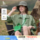 哈吉斯（HAZZYS）女裝 春秋款女士寬松休閑工裝風(fēng)夾克女ASVSU0BAX05 綠色GR M (160/84A 38)
