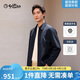 金利來【可機洗羊毛】春季翻領(lǐng)商務(wù)行政夾克休閑夾克外套男 95藏藍(lán) XL