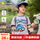 嘟嘟家寶寶7A抑菌T恤夏季男童長(zhǎng)袖上衣t洋氣女童夏裝兒童童裝潮 灰色100